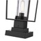 Z-Lite Sheridan 1 Light Outdoor Pier Mounted Fixture, Black And Seedy 594PHMS-SQPM-BK - alternate 2